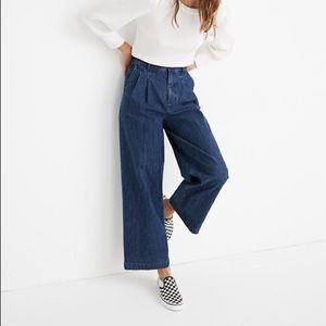 Madewell Pleated Wide Leg Jeans